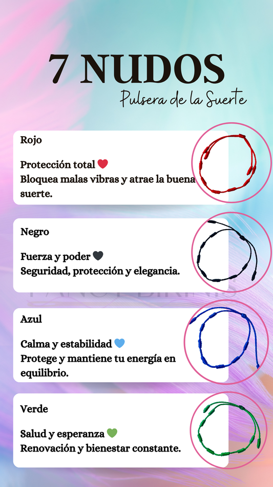 ✨ Pulsera de la Suerte 7 Nudos: Tu energía, tu amuleto, tu flow ✨